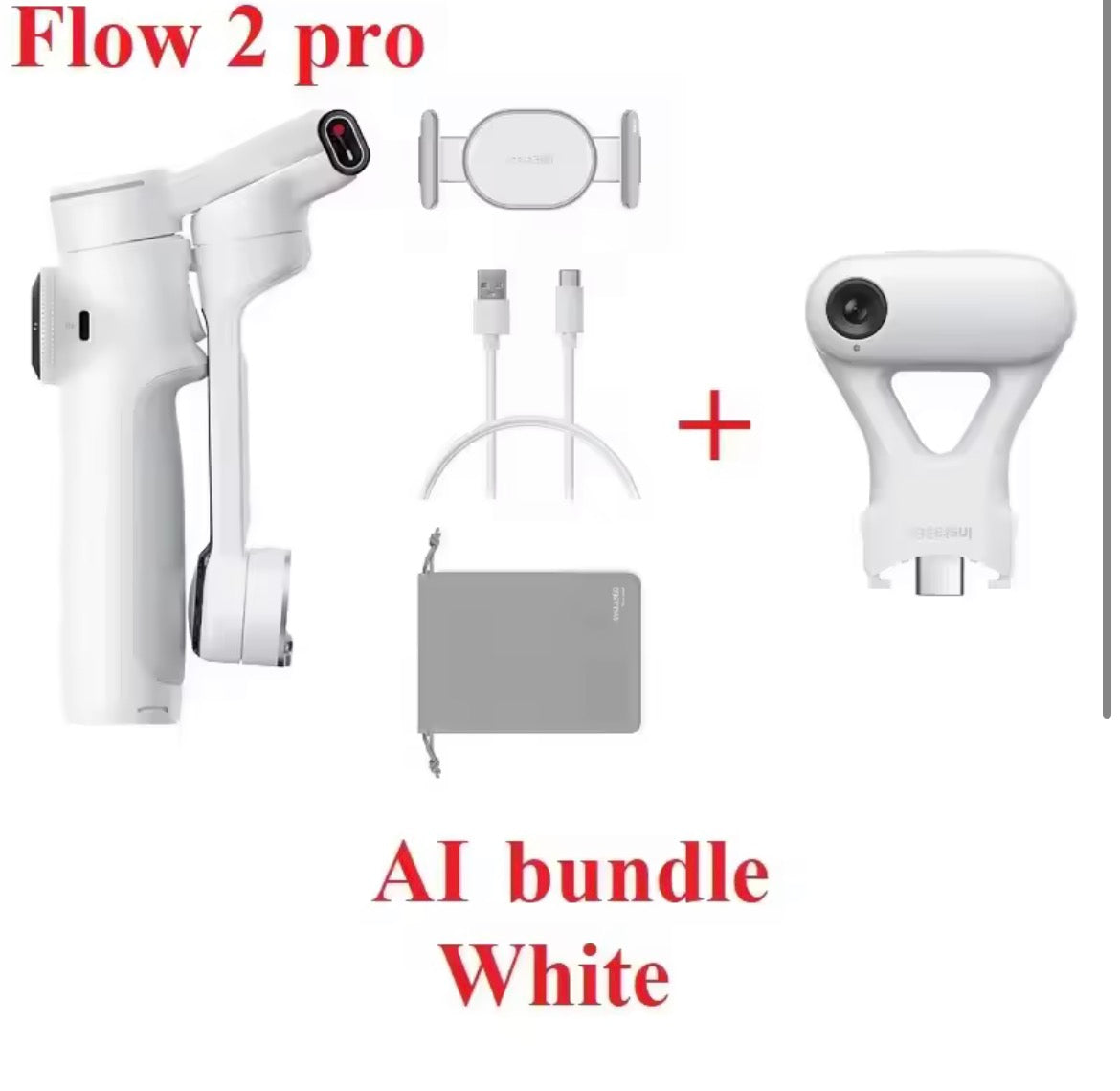 Insta 360 flow 2 Pro, AI powered Auto tracking for iphone/android