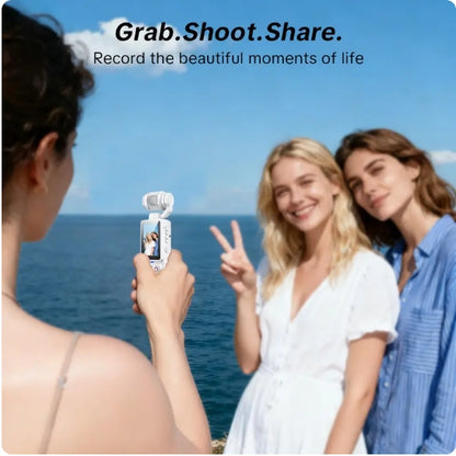 W&O Portable 2.5K Ultra HD Video Recorder with 180° Rotating Lens, Handheld Stabilizer Pocket Camera, Full Body Camera for Vlogging, Travel & Daily Life Recording, USB Rechargeable, Black, Vlogging Camera, Modern Gadget, Durable Construction, Camcorder